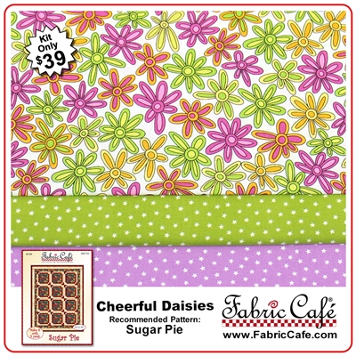 Cheerful Daisies - 3 Yard Quilt Kit