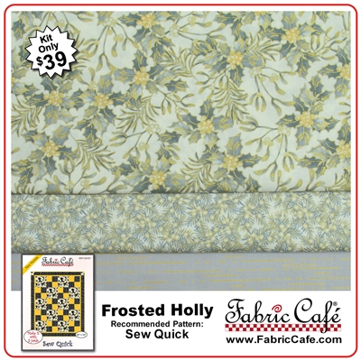 Frosted Holly - 3 Yard Quilt Kit