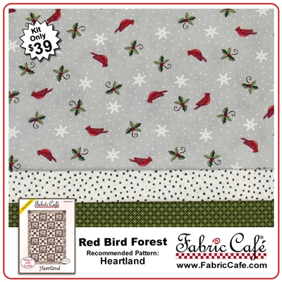 Red Bird Forest - 3 Yard Quilt Kit