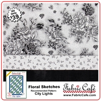 Floral Sketches - 3 Yard Quilt Kit