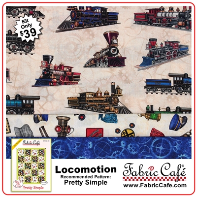 Locomotion - 3 Yard Quilt Kit