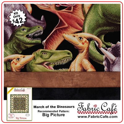 March of the Dinosaurs - 3 Yard Quilt Kit