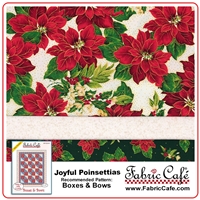 Joyful Poinsettias - 3 Yard Quilt Kit