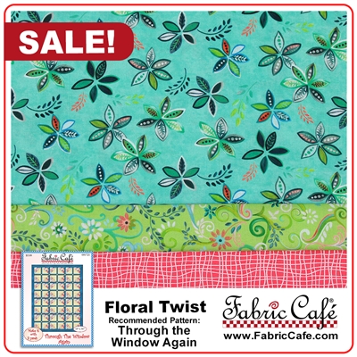 Floral Twist - 3 Yard Quilt Kit