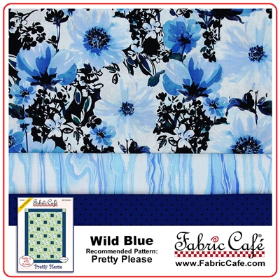 Wild Blue - 3 Yard Quilt Kit