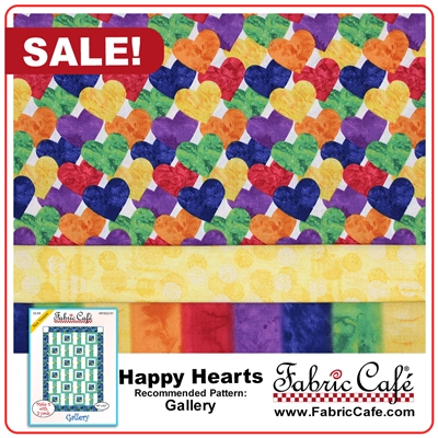 Happy Hearts - 3 Yard Quilt Kit