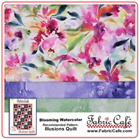 Blooming Watercolor - 3 Yard Quilt Kit