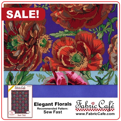 Elegant Florals - 3 Yard Quilt Kit