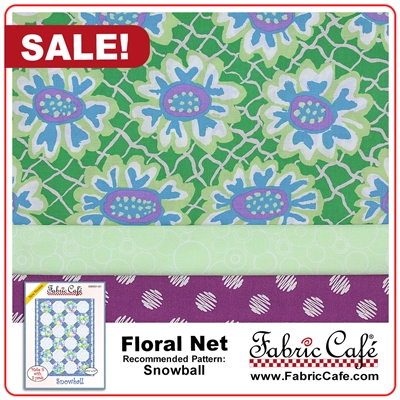 Floral Net - 3 Yard Quilt Kit
