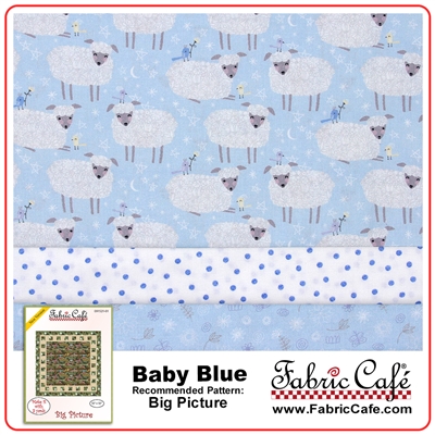 Baby Blue - 3 Yard Quilt Kit