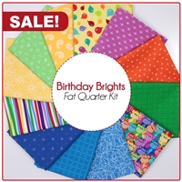 Birthday Brights - Fat Quarter Quilt Kit
