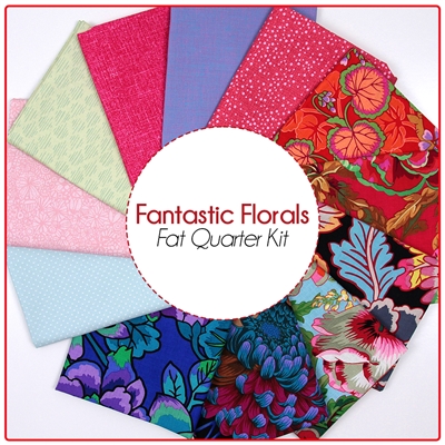 Fantastic Florals - Fat Quarter Quilt Kit