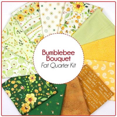 Bumblebee Bouquet - Fat Quarter Quilt Kit