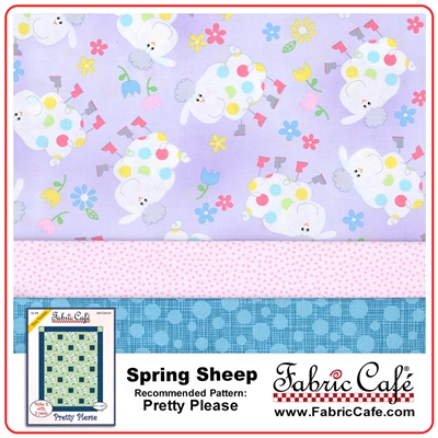 Springy Sheep - 3 Yard Quilt Kit