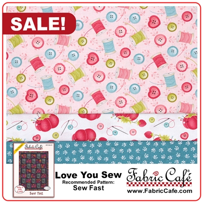 Love You Sew - 3 Yard Quilt Kit
