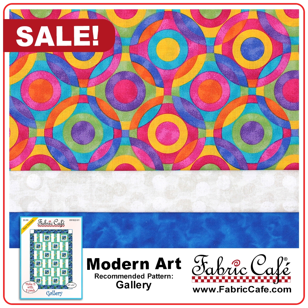 Modern 3- Yard Quilt Tutorial, Make it Modern by Fabric Cafe