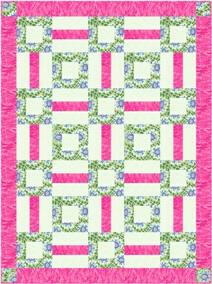 Floral Twirl - 3 Yard Quilt Kit