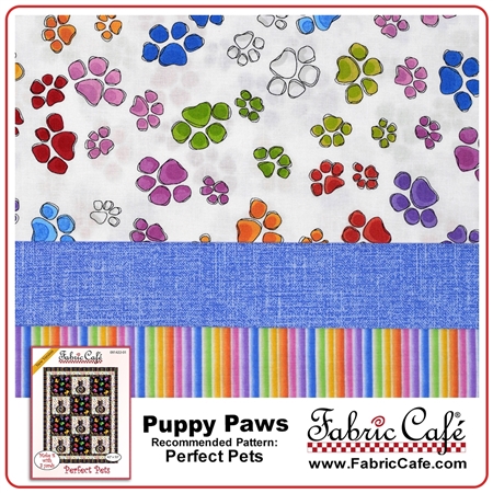 Puppy Paws - 3 Yard Quilt Kit