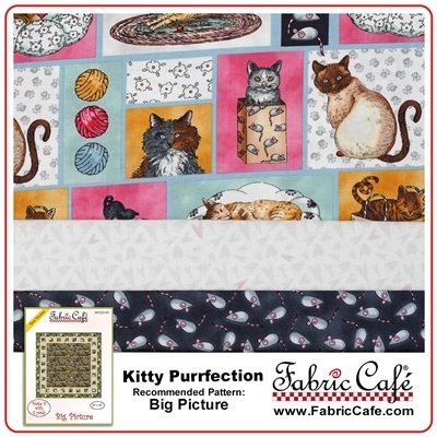 Kitty Purrfection - 3 Yard Quilt Kit