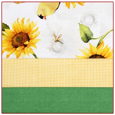 Songbirds & Sunflowers 3-Yard Quilt Kit