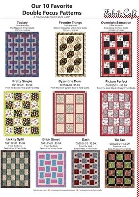 10 Favorite Double Focus Quilt Patterns - Free Guide